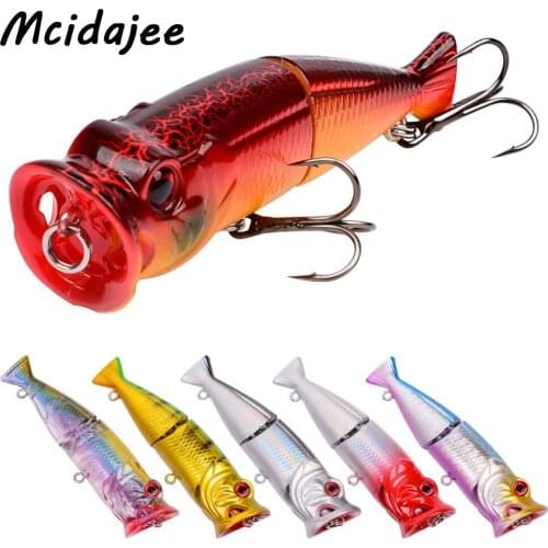 1PC Fishing Lures Balancer 7.9cm-3.1"/11.5g-0.41oz Popper Crankbaits Streamline Body with 6# BKB Hook Hard Fishing Baits Tackle