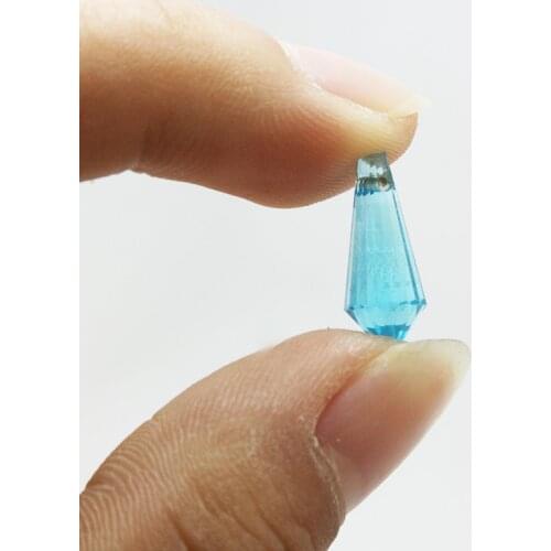 Fashion 10 pcs/lot Crystal Tear Drop Spacer Bead 6x15mm Faceted Curtains For DIY Jewelry Making Accessory Fit Bracelet Necklace