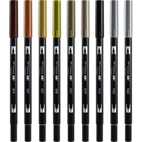 10 Colors Watercolor Brush Pens Set Soft Painting Markers Pen For Sketch Drawing Handwriting Water Color Pen