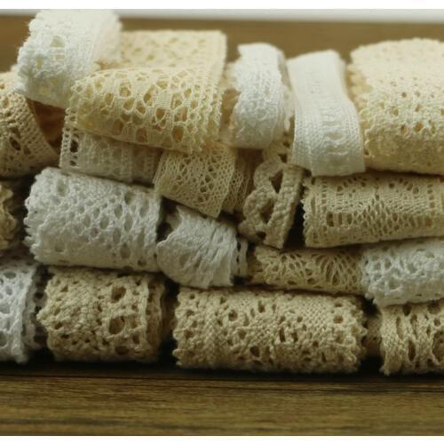 10 yards 10 series of garment sewing fabric DYI cotton crochet lace ribbon ornaments