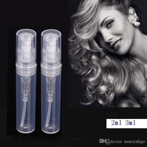 2ml 3ml Plastic Mini Spray Perfume Bottles Travel Refillable Empty Ejuice Eliquid Bottle Atomizer Pump Sprayer Bottles