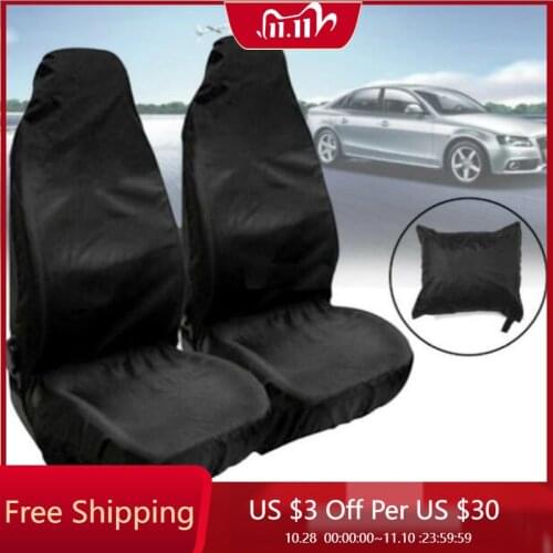 2PCS Car Front Seat Protector Cover Heavy Duty Universal Waterproof Auto Seat Covers Car Seat Cover Breathable Cushion Protector