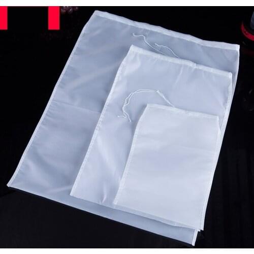 3 bags Nut Milk Bag Commercial Reusable Almond Milk Bag Strainer Fine Mesh Nylon Cheesecloth Cold Brew Coffee Filter 300 mesh