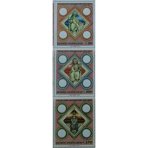 A20 3PCS vatican, 1973， Post Stamps Postage Collection