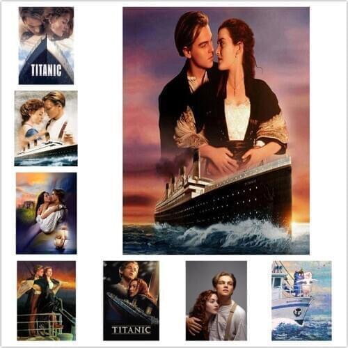 Diamond Painting Movie Titanic DIY 5D Diamond Embroidery Full Square/Round Cross Stitch Mosaic Home Decoration