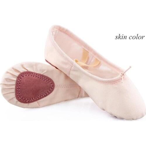 Pink/Black/Camel/Nude Girls Ballerina Dancewear Professional Ballet Slippers Ballet Shoes F Woman Split Sole Ballet Dance Shoes