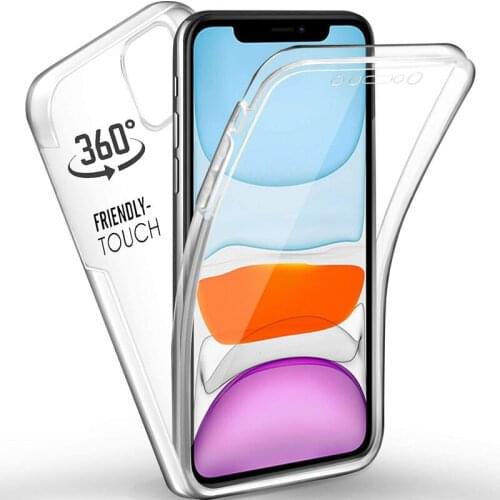 PC+TPU Full Cover Phone Case For iPhone 12 11 Pro Max 12 Mini XS Max XR X Ten 10 6 6s 7 8 Plus SE 2020 Clear Full Cover Case