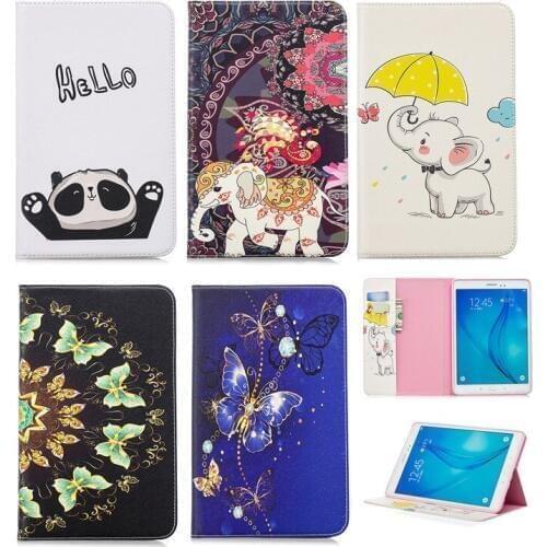 For Samsung Galaxy Tab E 9.6 T560 T561 SM-T560 Tablet Case Cover Art Painting Flip leather case Folio Cover tablet Stand sell