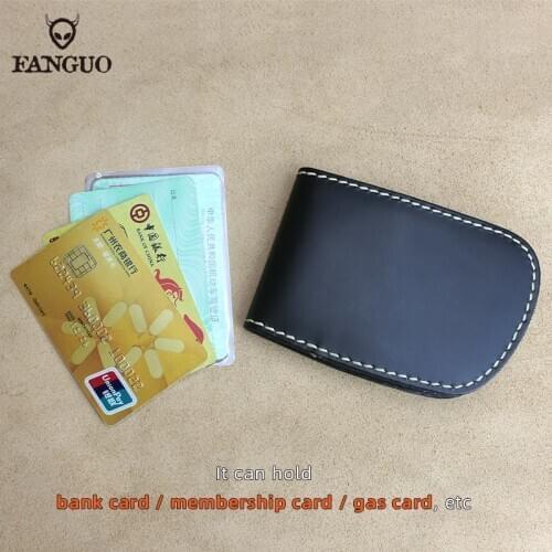 Portable Driver License Case Cover Retro Genuine Leather Credit Card Holder Box For Short Trip