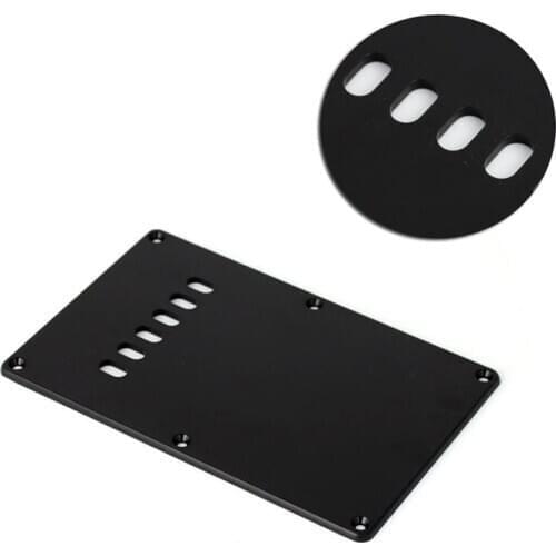 Black Single Ply Guitar Tremolo Spring Backplate Cover For Electric Guitar Guitar Parts