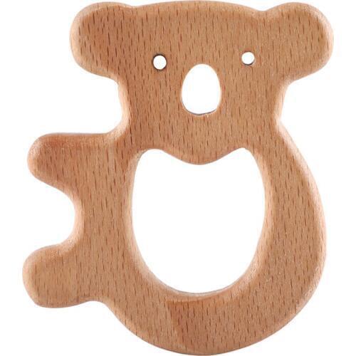 Baby wood tooth gum beech olive oil animal food grade craft tooth gum Wooden Animal Teethers Kit Baby Gift
