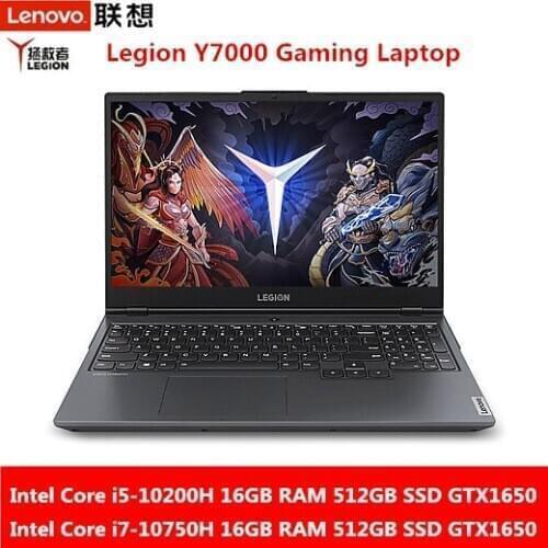 Lenovo Legion Y7000 Gaming Laptop Intel Core i5-10200H/i7-10750H 16GB RAM 512GB SSD GeForce GTX 1650 15.6" HD Display Notebook