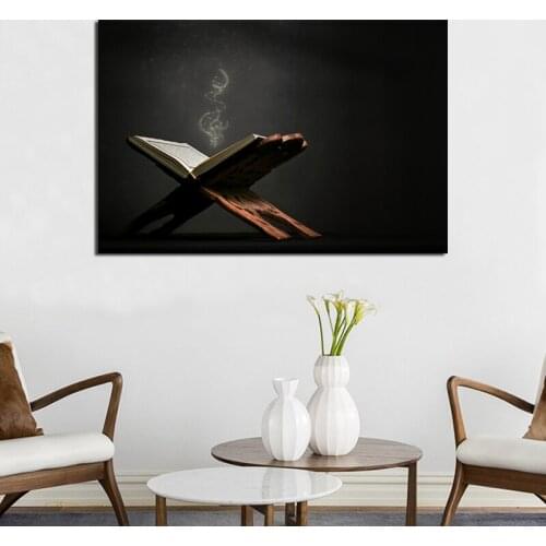 Islamic Book Holy Quran Islam Canvas Painting Print Living Room Home Decor Modern Wall Art Oil Painting Poster Pictures Artwork
