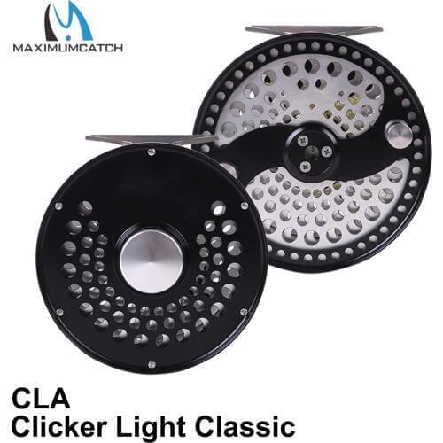 Maximumcatch CLA 3-10WT Classic Fly Fishing Reel Clicker Disc Drag System CNC Machine Cut T6061 Aluminum Fly Reel
