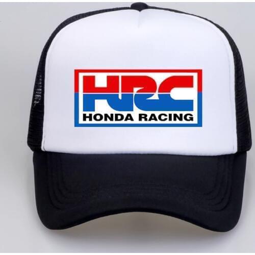 Cool Trucker Caps HRC Honda Racing Car Motorcycle Fans Cap Cool Summer Baseball Mesh Net Hip Hop Cap Hat For Men