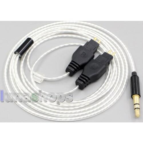 LN006192 2.5mm Balanced Pure Silver Plated Earphone Cable For Sennheiser HD580 HD600 HD650 HDxxx HD660S HD58x HD6xx Headphone