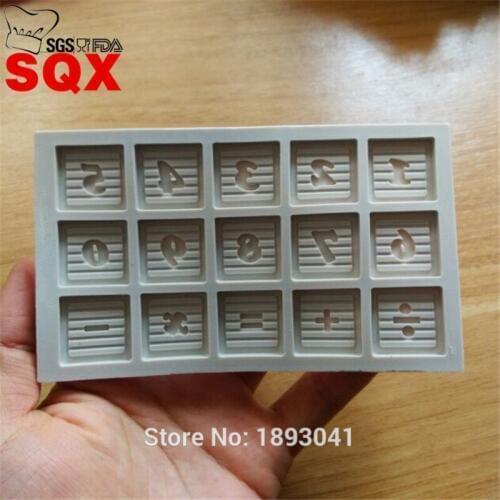 Mathematical Digital Shaped Silicone Moisturizing Mold, Cake Decorative Tool Kitchen Accessories SQ1726
