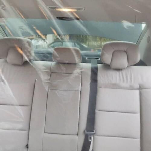 Reusable Car Interior Isolation Film Insulation Curtain 1.4x2m Dust-Proof Anti-Droplet Protective Film For Car Taxi Dropshipping