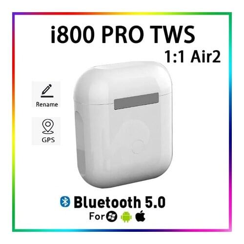 2021 NEW Original i800 PRO TWS 1:1 GPS Rename Wireless Bluetooth Headsets 003T