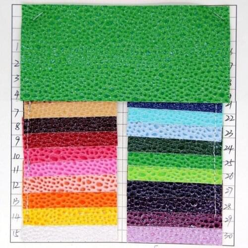 New powder pearl fish semi PU leather fabric high quality artificial leather material wholesale