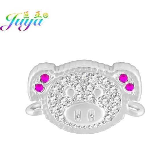 Handmade Pig Peggy Charm Connectors Accessories For Women Kids Needlework Jewelry Making