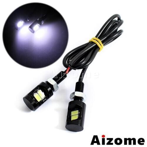 12V Motorbike Truck Car Number Plate Lights For Honda Yamaha Kawasaki Suzuki Motorcycle License Plate Lights