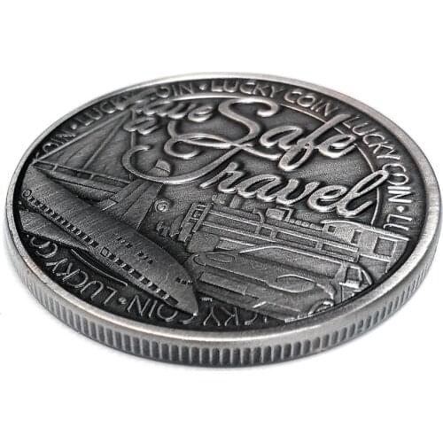 Clover Commemorative Coin Lucky Euardian Words Romance Couple Collection Art Holiday Gifts Souvenir