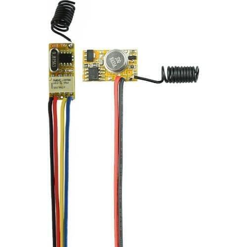 Power ON Transmitting Transmitter DC3.7V 5V 12V Mini Relay Receiver NO NC COM Learning Momentary Toggle TX RX PCB Lighting 50PCS