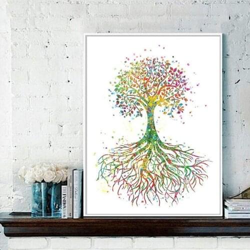 Landscape picture full display life tree 5d diy diamond painting cross stitch kits diamond embroidery mosaic home decorZP-1470