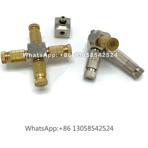 Fog Mist Nozzle Multiple Connector with 4 Holes, Quick Slip Lock For Fog Machine, Nozzle Adapter