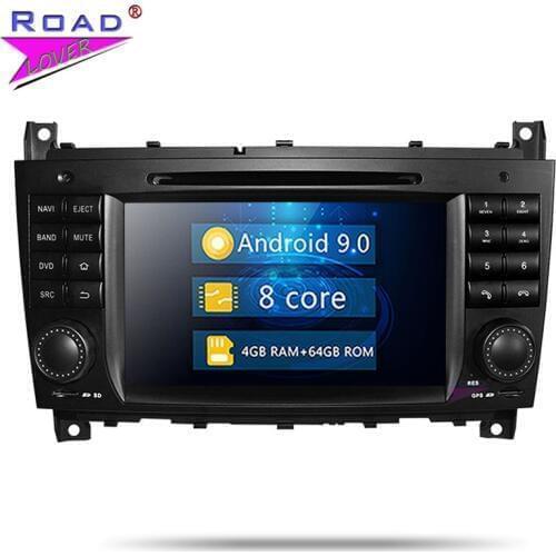 Roadlover Android 9.0 Car DVD Player For Benz C-W203 (2004-2007) CLK W209 (2004-2005) Stereo GPS Navigation Radio Magnitol 2 Din
