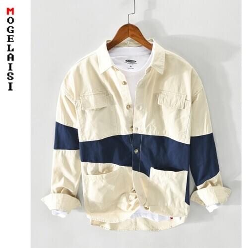 Casual Solid men shirt new spring long sleeve 100% cotton tops high quality shirts man clothing camisas masculin Z122