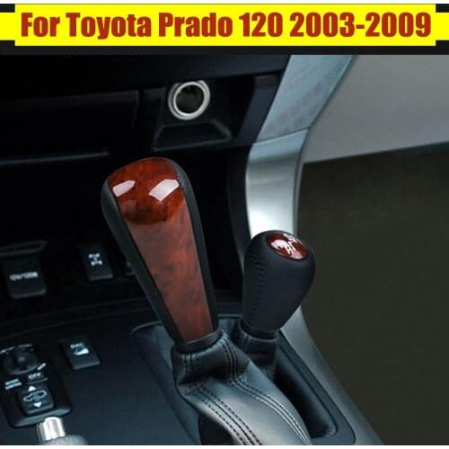 2Pcs Car Shifter Lever Handle Ball Gear Shift Knob for Toyota Prado 120 2003-2009 Gear Head Accessories