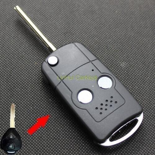 PINECONE for JAC J3 J5 J6 Key Shell 3 Buttons Uncut Brass Blade Remote Blank Key Modified ABS Shell 1 PC With Logo