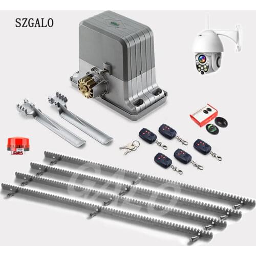 Heavy duty Rack Driven Sliding Gate Opener Rotating gear Closer Engine system for slide Gates up to 20 Feet Long 4000 Pounds