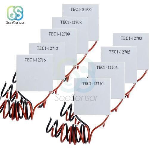 Thermoelectric Cooler Peltier TEC1-12703 12704 12705 12706 12709 12710 12712 12715 SP1848-27145 12V Peltier Elemente Module