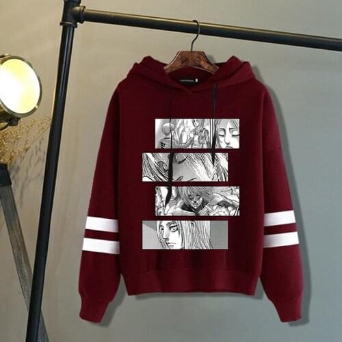 Shingeki No Kyojin Japanese Anime Hoodies Men Harajuku Attack on Titan Graphic Sweatshirt Titans Attack Unisex Clothing Male 90s