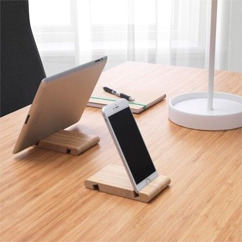 Universal Mobile Phone Holder Stand Wooden Bamboo