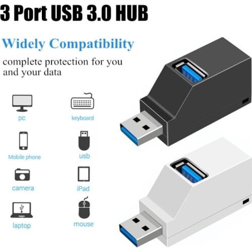 Usb Hub 3 0 Multi Adapter Extender Mini Splitter Box 3 Ports Usb Dock for Pc Laptop Macbook Pro Pc Computer Accessories