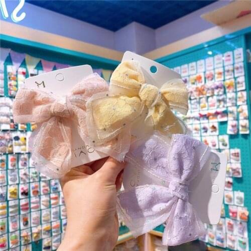 Butterfly Hair Clips Girls Baby Clip Hair Accessories Mesh Lace Hair Styling Tools Barrettes Hair Grips Barrettes Headwear