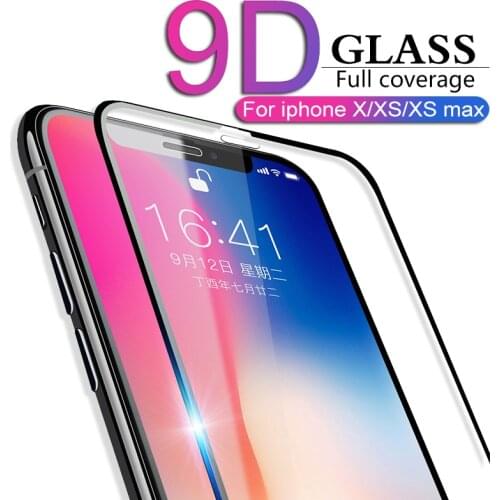 9D Full coverage protective glass for iPhone X XR XS max glass iphone XS max X XR screen protector iPhone XS max XR X glass flim