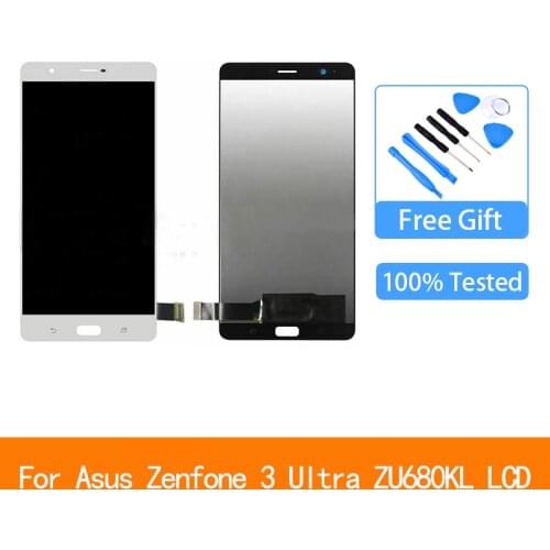 6.8" For Asus Zenfone 3 Ultra ZU680KL A001 LCD Display Touch Screen Digitizer Assembly Replacement Free Tools