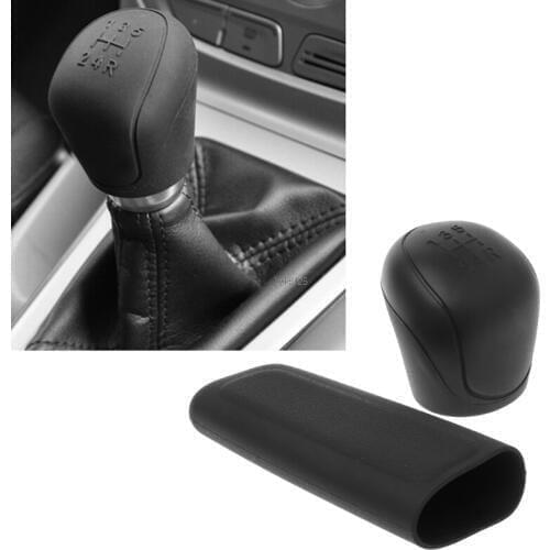 2PCS/SET Universal Manual Car Silicone Gear Head Shift Knob Cover Gear Shift Collars Handbrake Grip Car Hand Brake Covers Case