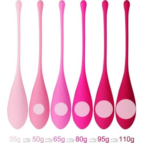 6 Pieces/set Love Ben Wa Ball Silicone Kegel Ball Smart Vagina Trainer Exercise Vagina Tightening Massager