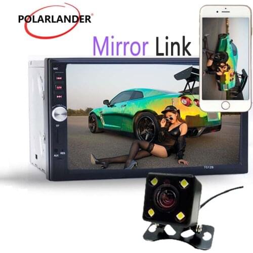 2 DIN Car Radio 7 inch Mirrorlink Multilingual Cassette Player Touch Screen Bluetooth Video Player Auto Tapes Autoradio FM MP5
