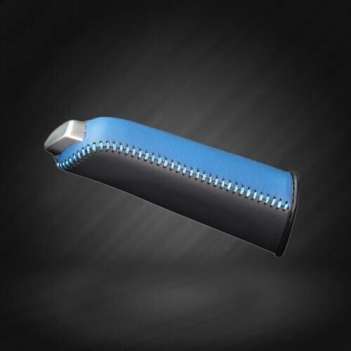 Car Hand Brake Covers Top Layer Leather Case for Ford Focus Handbrake Grips Cover Auto Genuine Leather Handbrake