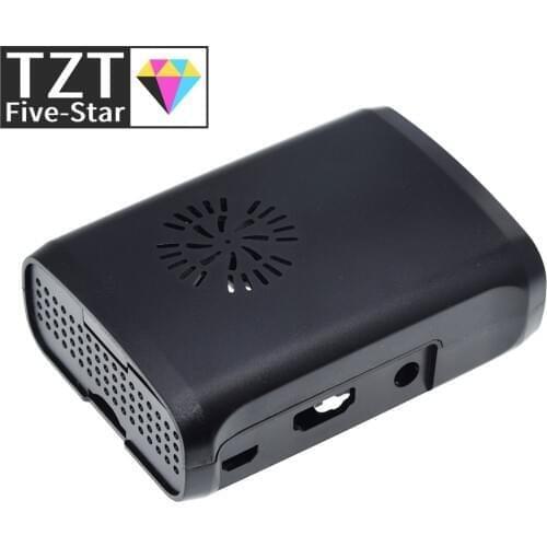 For Raspberry Pi Case Fundas Protective Case ABS Shell cover With Mini Cooling Fan Heat Sink for Raspberry Pi 2 Model B Plus
