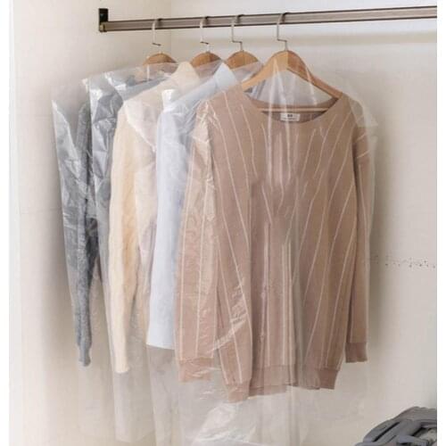 5PCS Clothes Hanging Garment Dress Clothes Suit Coat Dust Cover Storage Bag Pouch Case Organizer Wardrobe Hanging