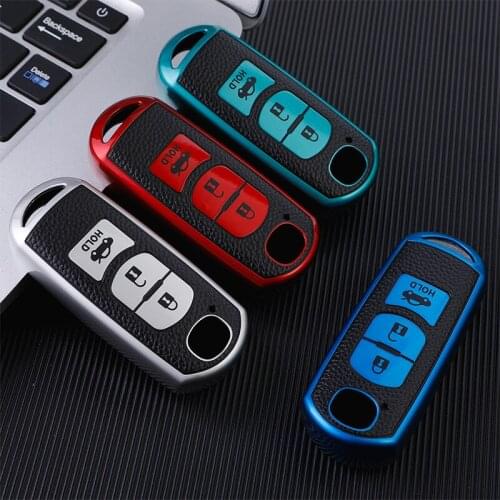 TPU Leather Car Remote Key Case Cover For Mazda 2 3 5 6 CX-3 CX-4 CX-5 CX-7 MX5 CX-9 Atenza Axela CX-7 CX3 CX8 Accessories
