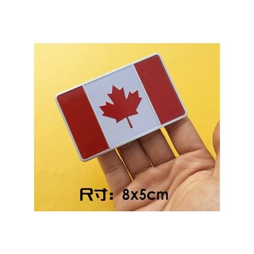 Canada Flag Auto Trunk Side Tailgate Motorcycle Emblems Badges Decal Sticker Car Accessories